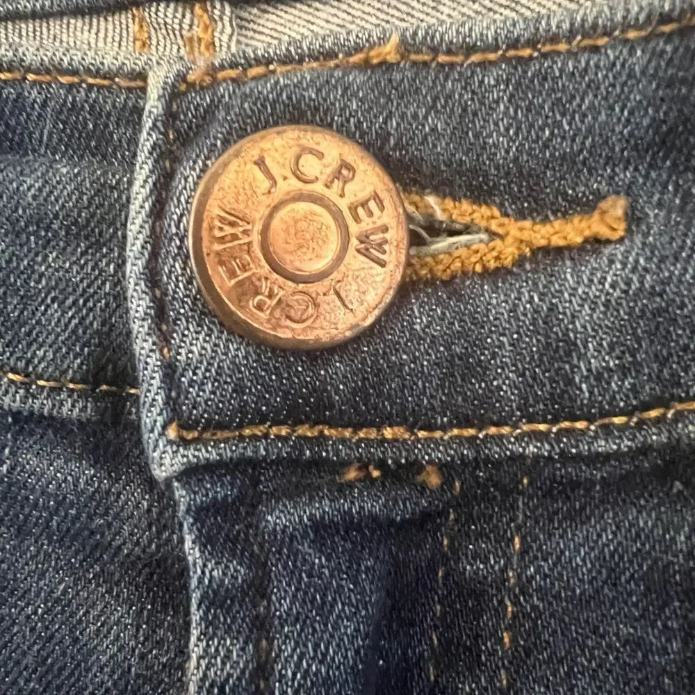 J. Crew Dark Blue Distressed Skinny Jeans Women’s 26/ 2 or 4